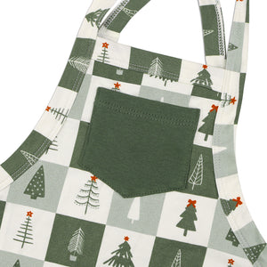 Vintage Christmas Bamboo Overalls